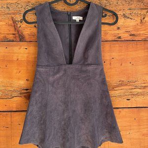 Wilfred Free Navy Suede Top - 00
